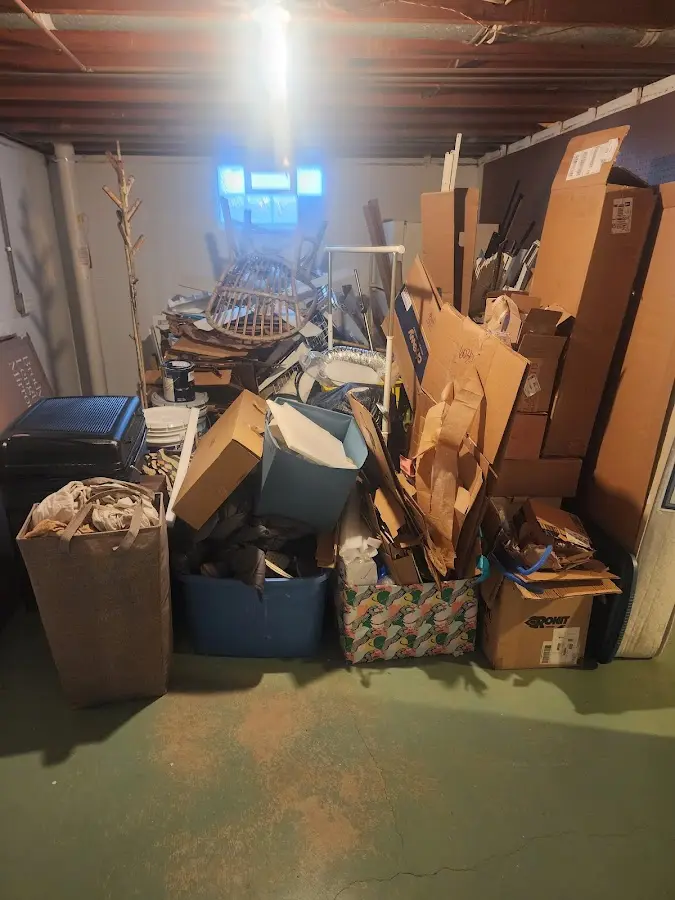 Roll-off dumpster container at job site for Construction Dumpster Rental in Clifton Heights